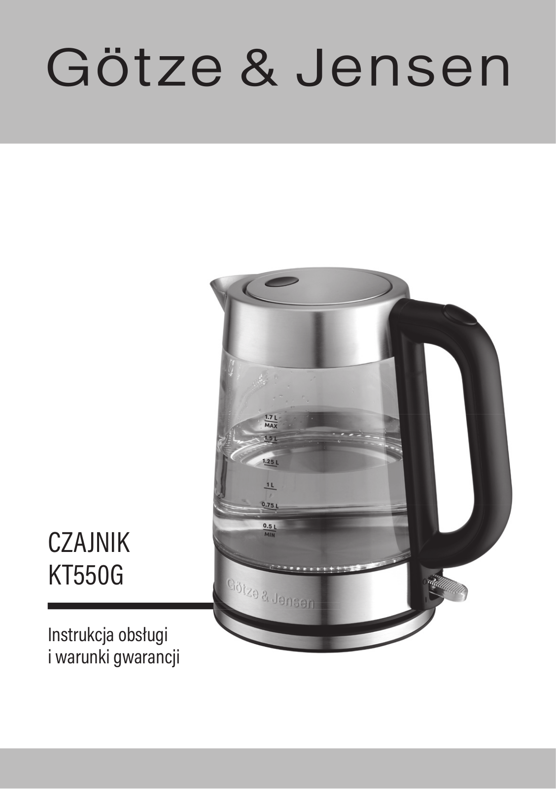 GOTZE & JENSEN KT550G User guide - ManualMachine.com