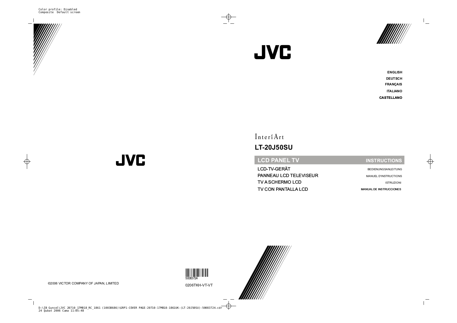 JVC LT-20J50SU User Manual