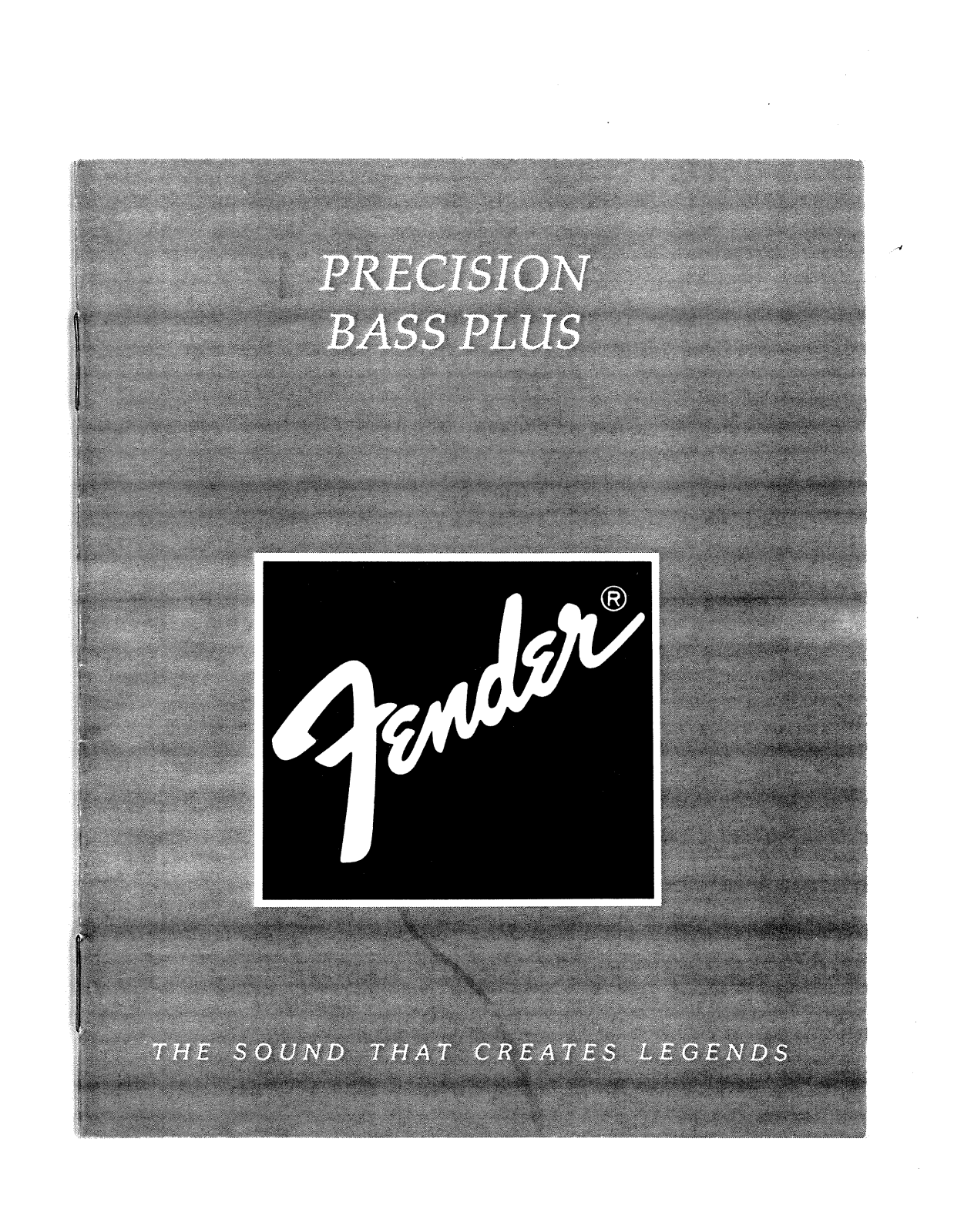 Fender Precision-Bass-Plus Operation Manual