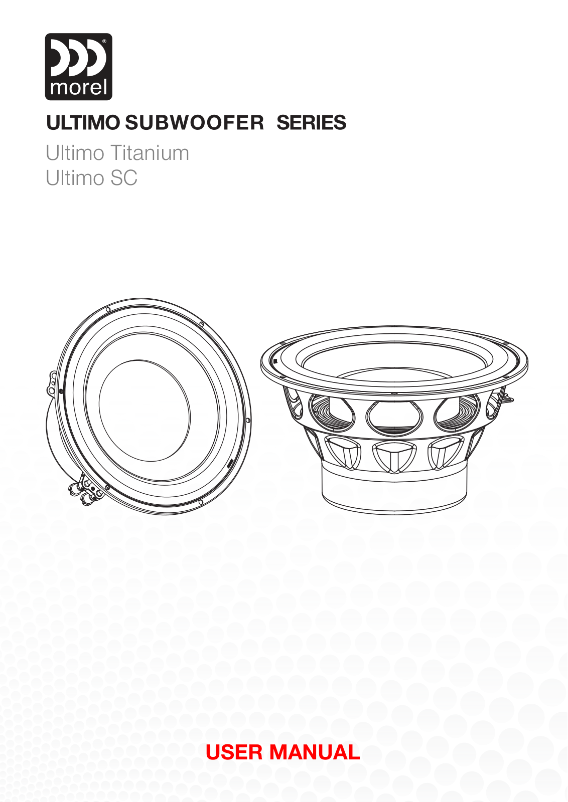 Morel ULTIMO TITANIUM Subwoofer User Manual