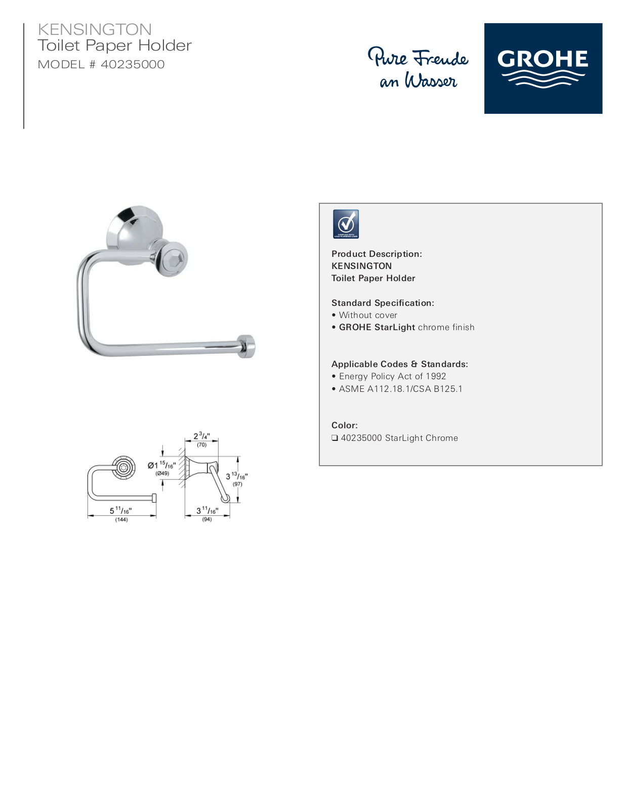 GROHE GRH3350 Specifications - ManualMachine.com