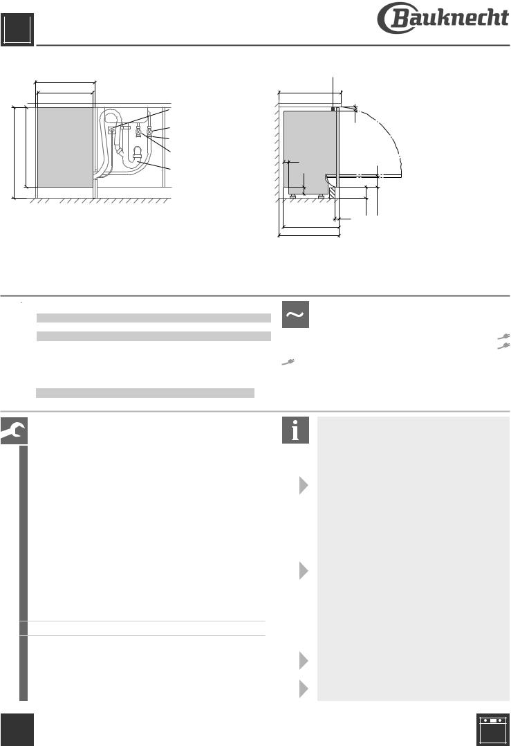 BAUKNECHT GCX 5874 Installation Instructions