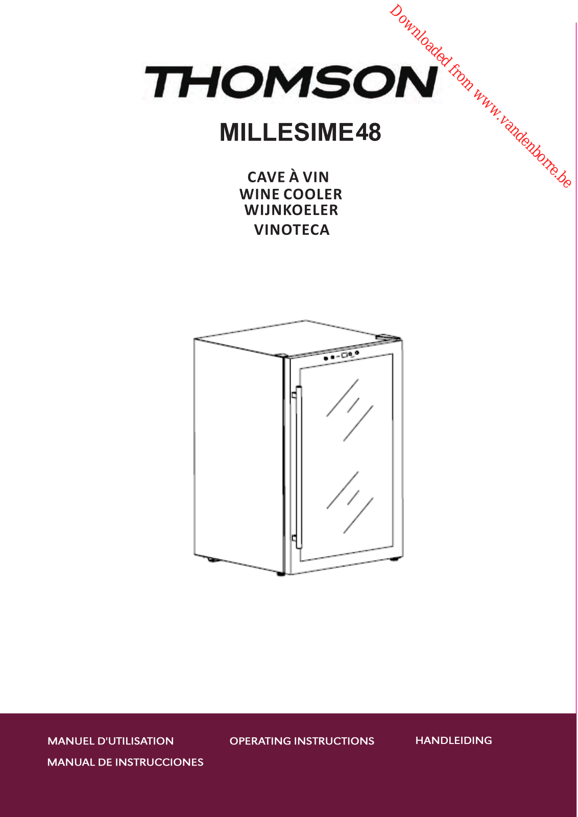 THOMSON MILLESIME 48 User Manual