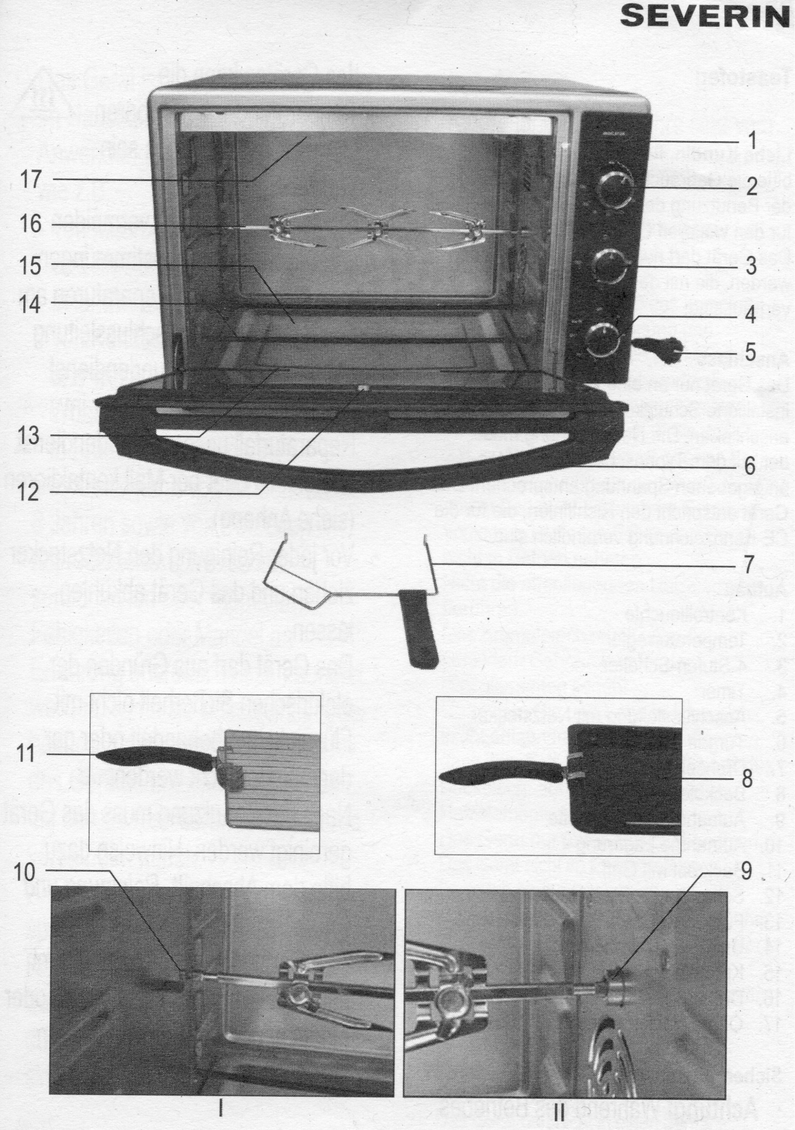 Severin TO 2057, TO 2056 User Manual