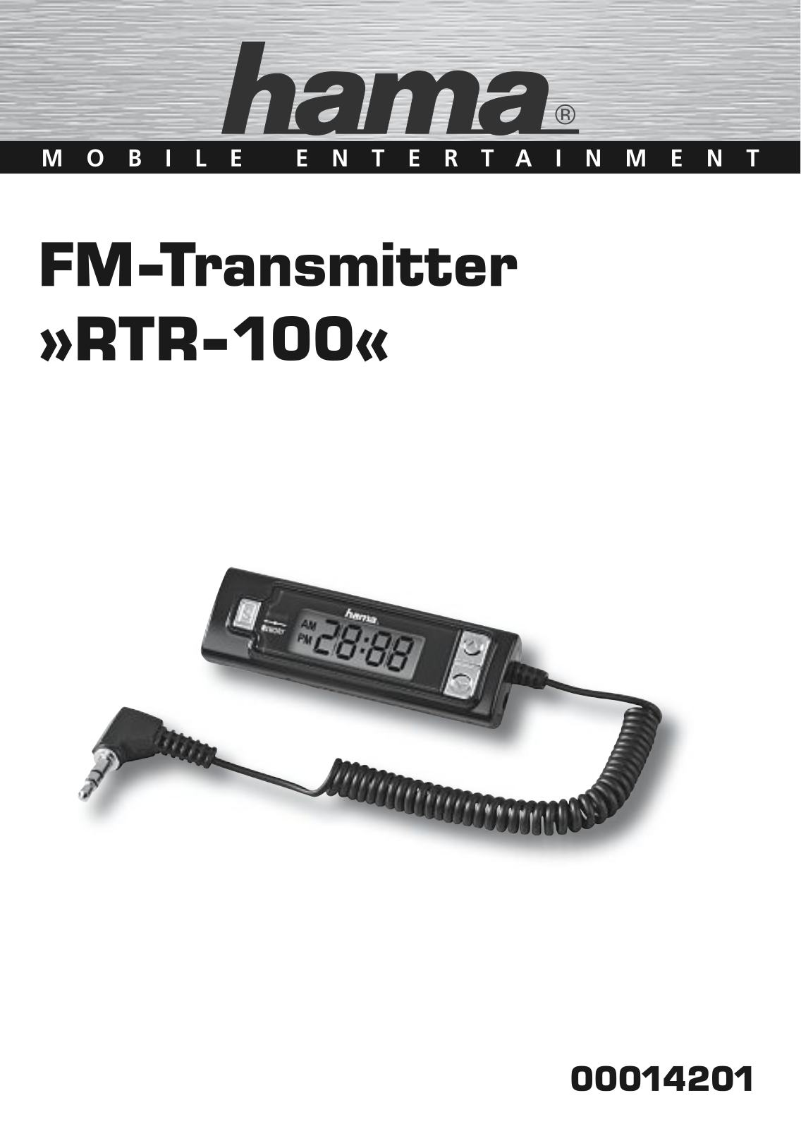 Hama RTR-100 User Manual