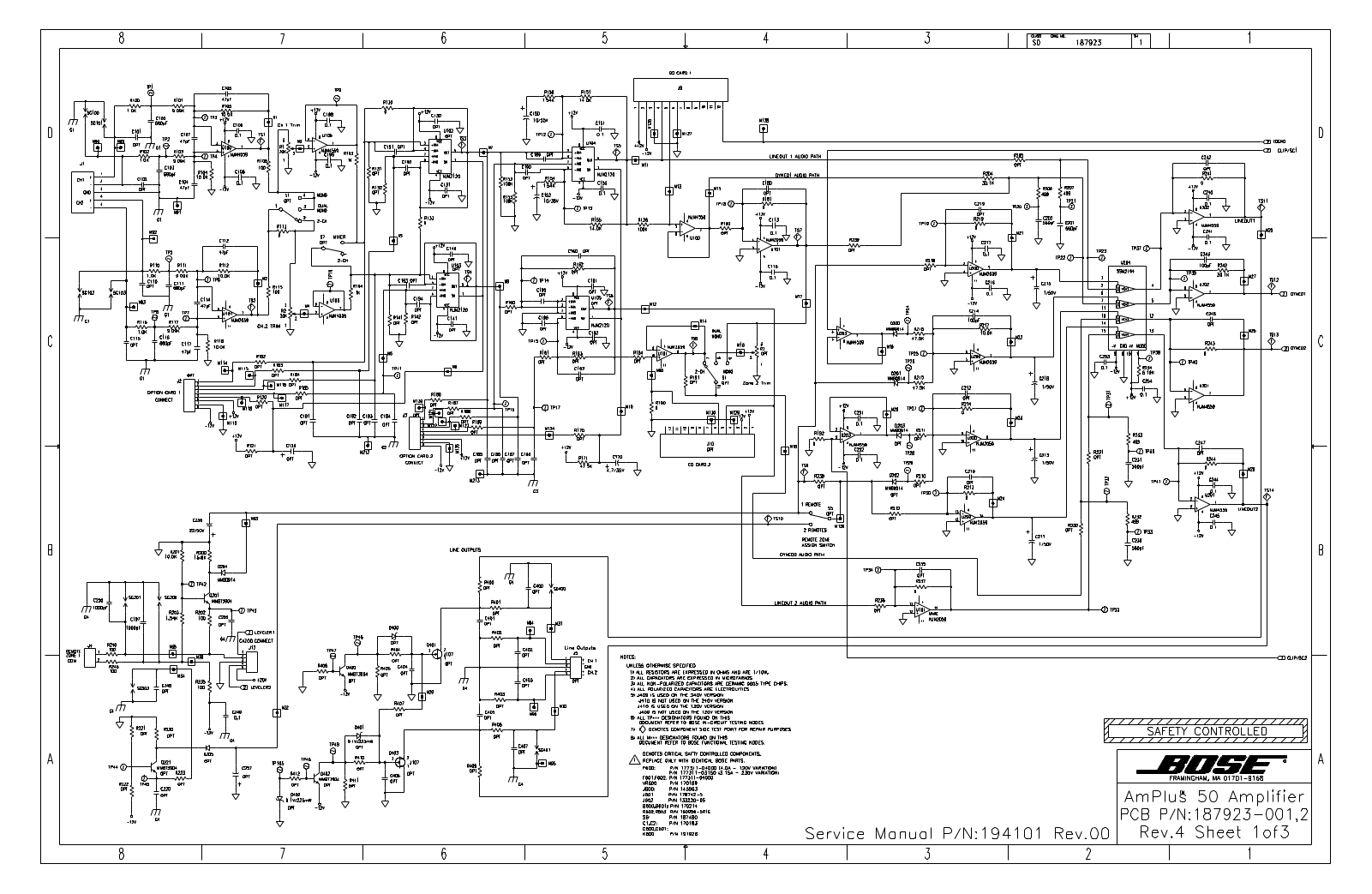 BOSE SD187923 1 05 Schematic