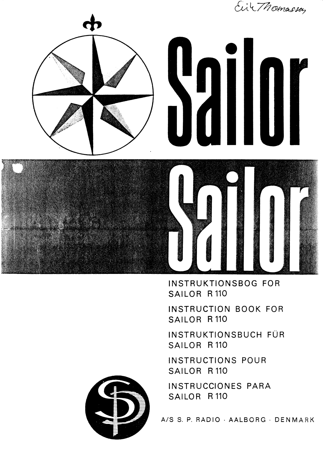 AS S.P. Radio R-110 Service manual