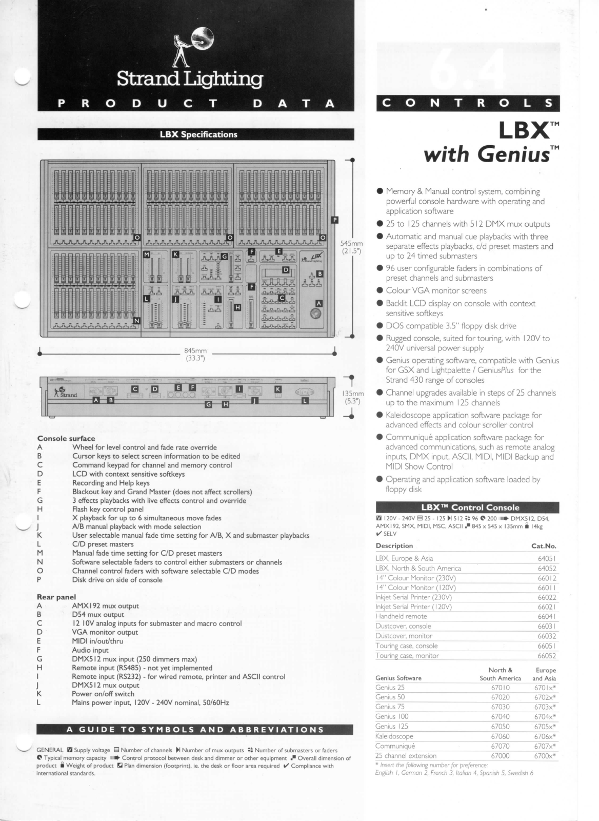 Strand LBX + Genius Datasheet - ManualMachine.com