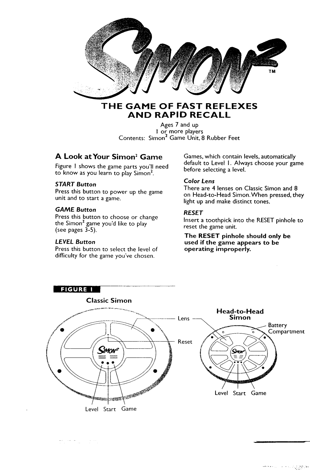 Hasbro SIMON2 User Manual