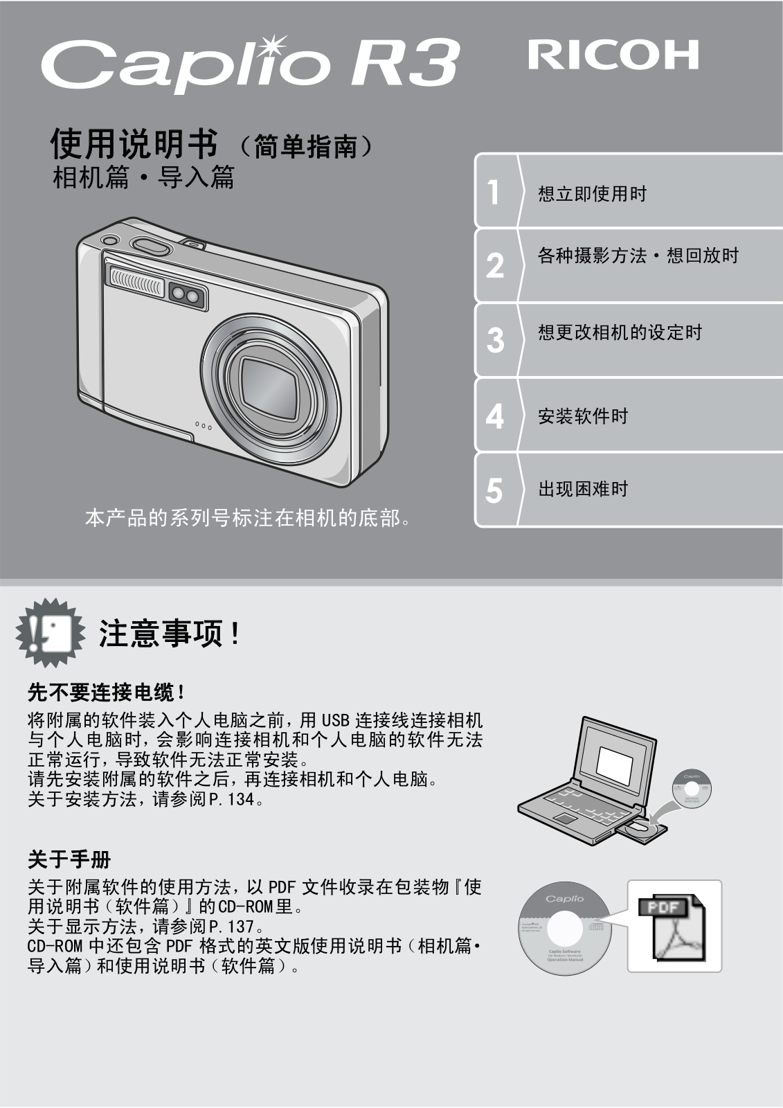 RICOH R3 User Manual