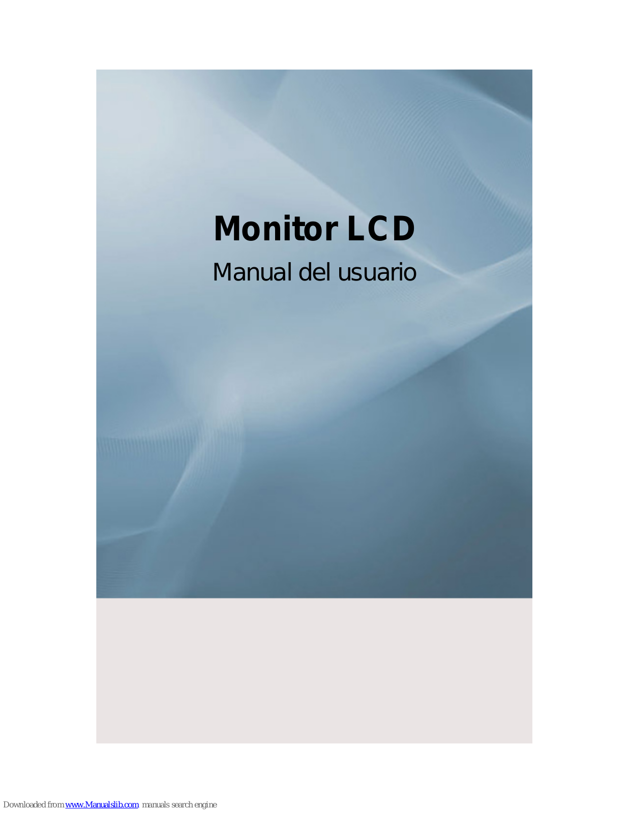 Samsung SyncMaster 2243WM, SyncMaster 2243BWT, SyncMaster 2043SWX, SyncMaster 2343BW, SyncMaster 2343BWX Manual Del Usuario