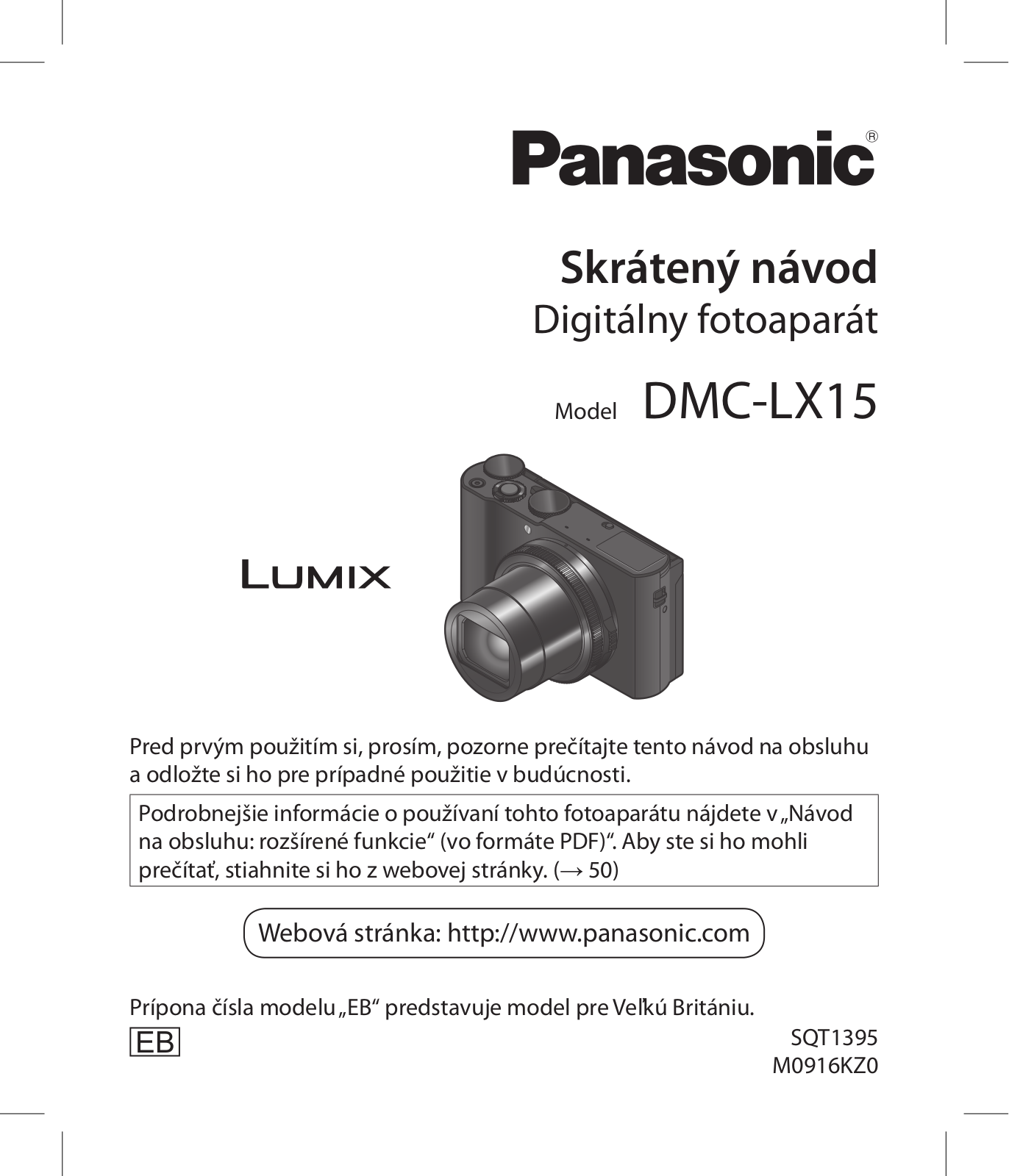 Panasonic DMC-LX15 User Manual