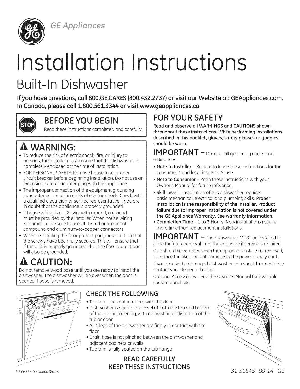 GE CDT725SSF0SS, CDT725SSF2SS, CDT725SSF4SS, CDT725SSF6SS, CDT725SSF7SS Installation Guide - ManualMachine.com