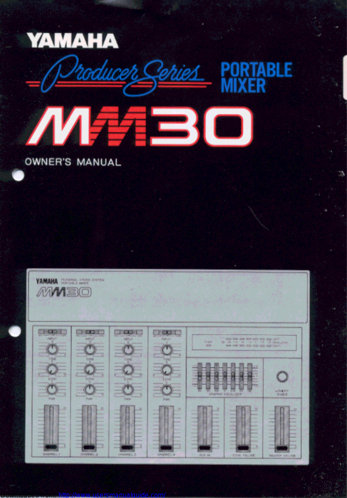 Yamaha Audio MM30 User Manual