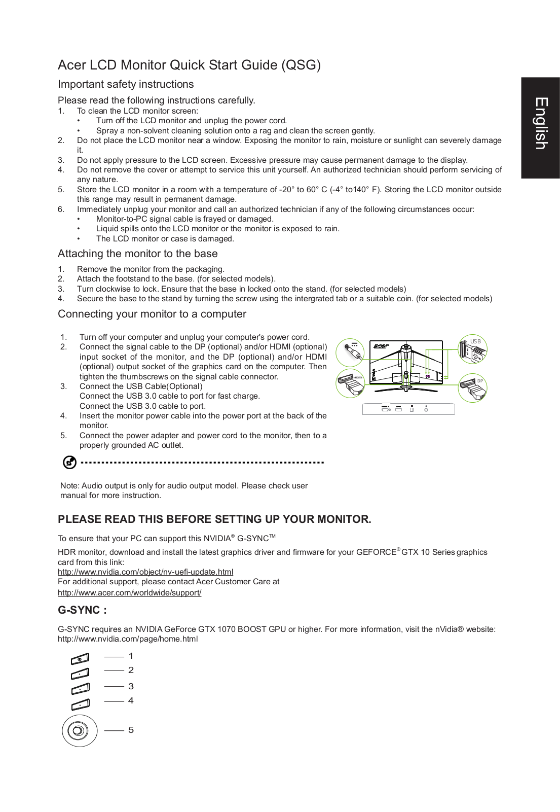 Predator UM.HX3EE.S01 Quick Start Guide - ManualMachine.com