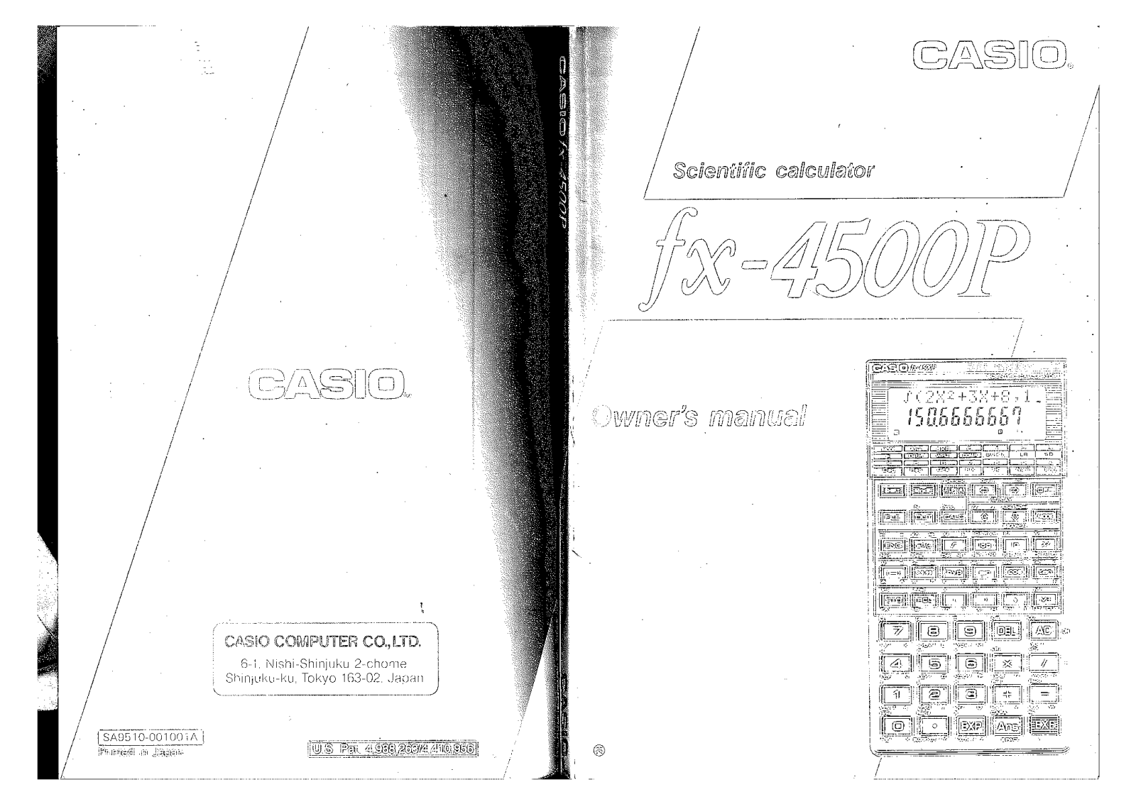 CASIO FX-4500P User Manual