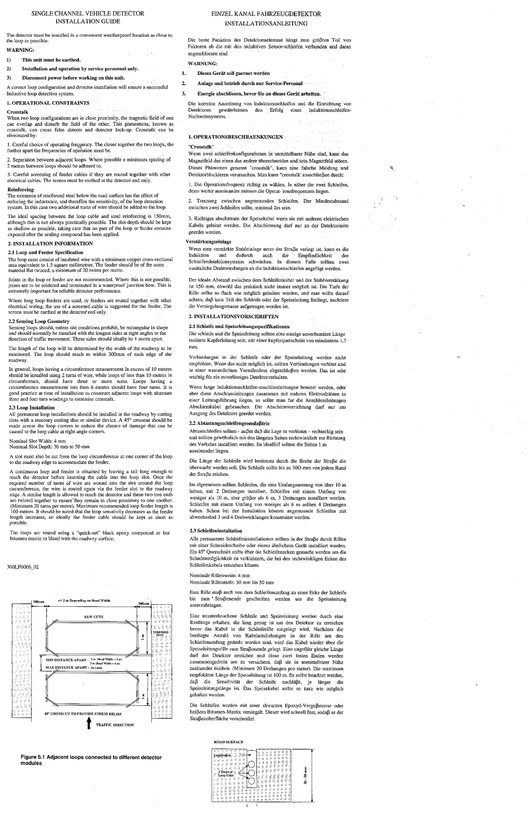 JCM Single Channel Vehicle Detector Installation Manual