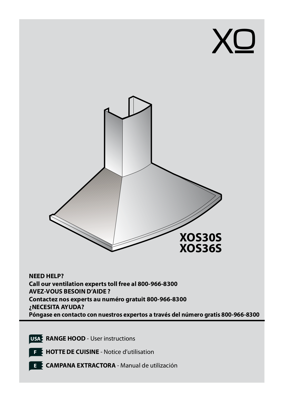 XO XOS30SMUA User Manual