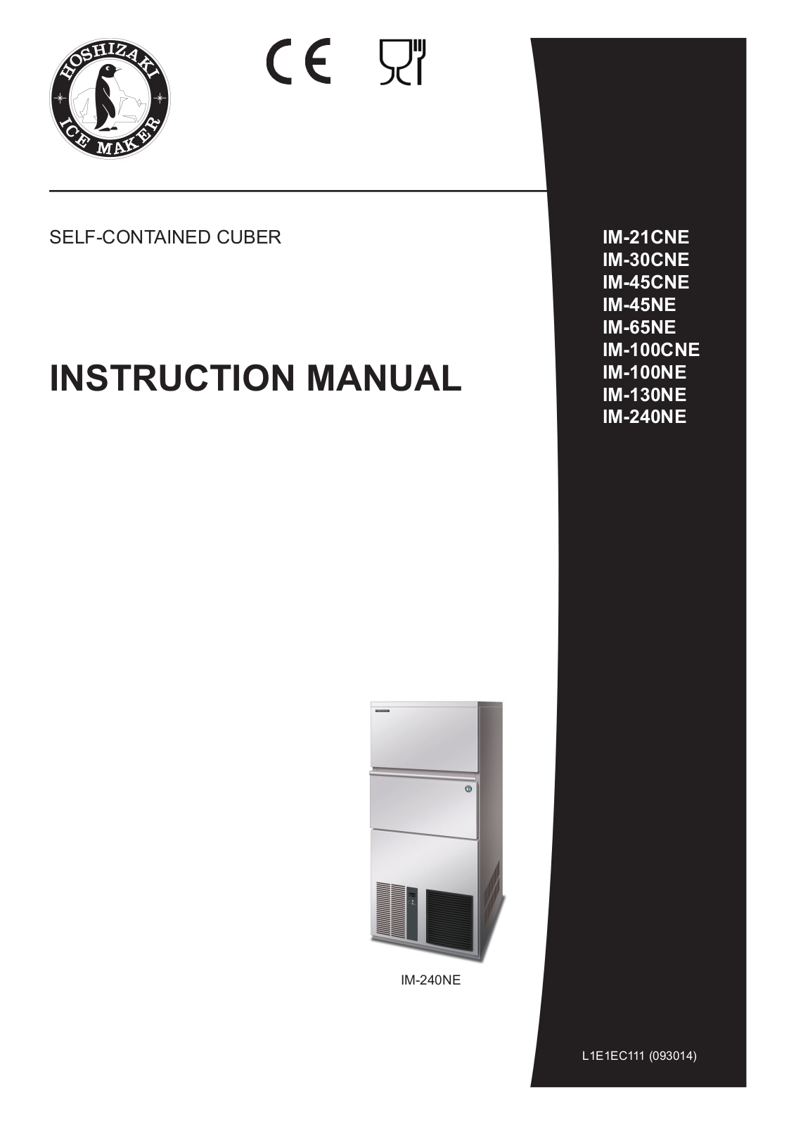 Hoshizaki IM-45CNE-25, IM45NE-25 User Manual