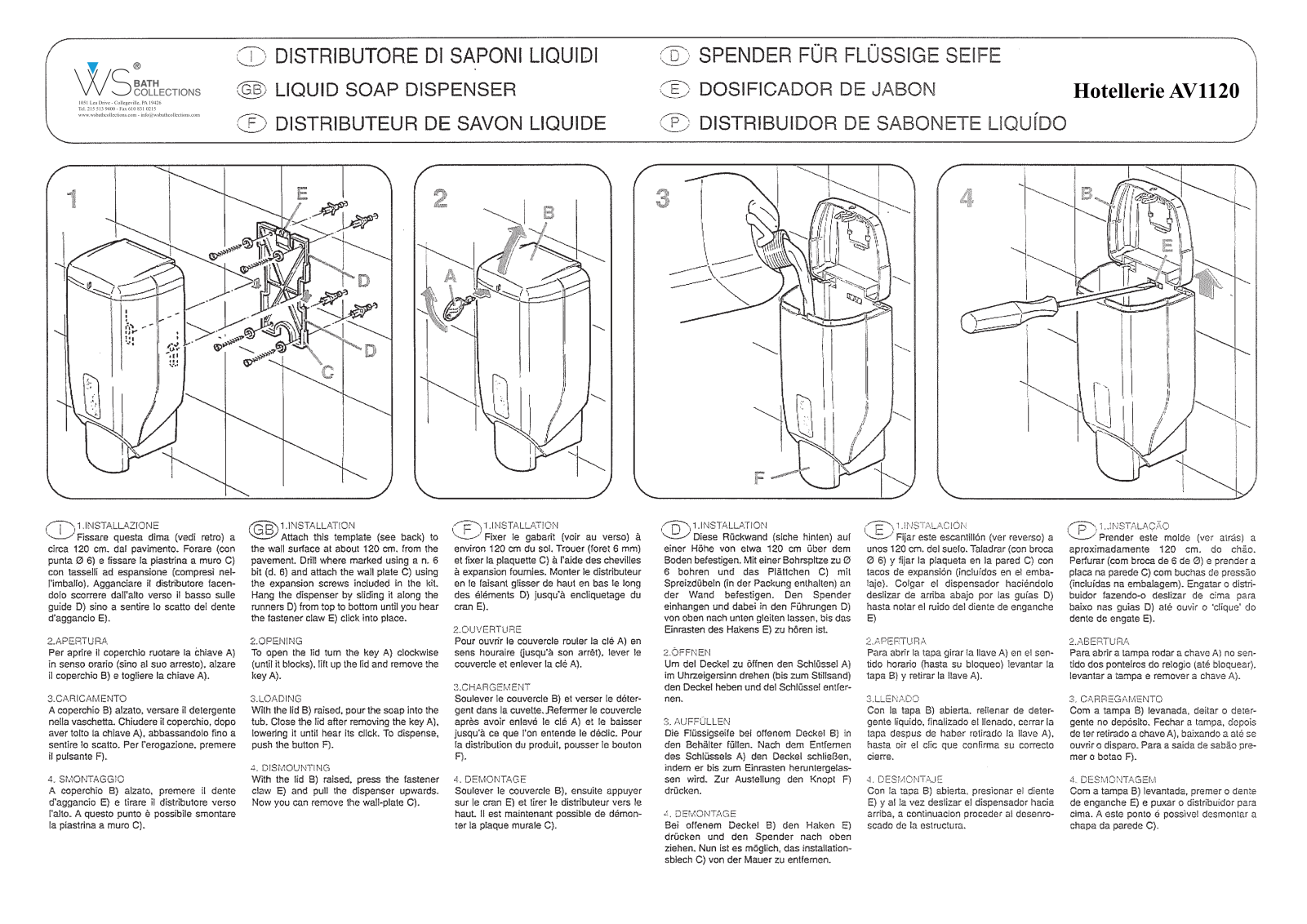 WS Bath Collections WSO3122 Installation & Assembly - ManualMachine.com