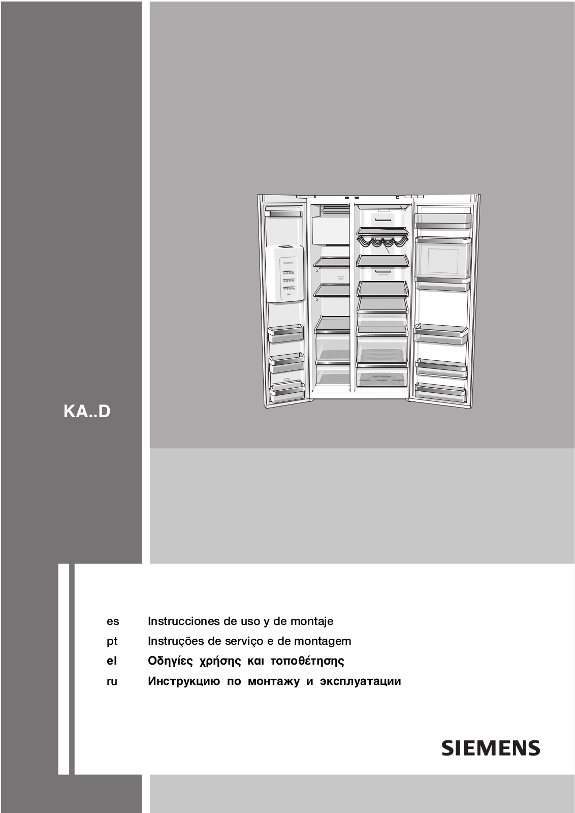 Siemens KA62DA71/03, KA62DA71/02, KA62DA71/01 User Manual