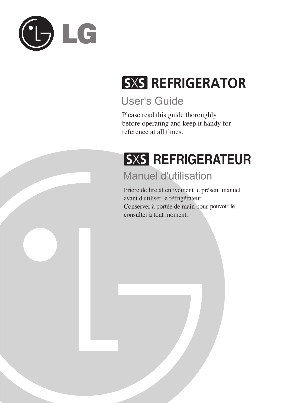 LG GR-L207WLQA Owner’s Manual