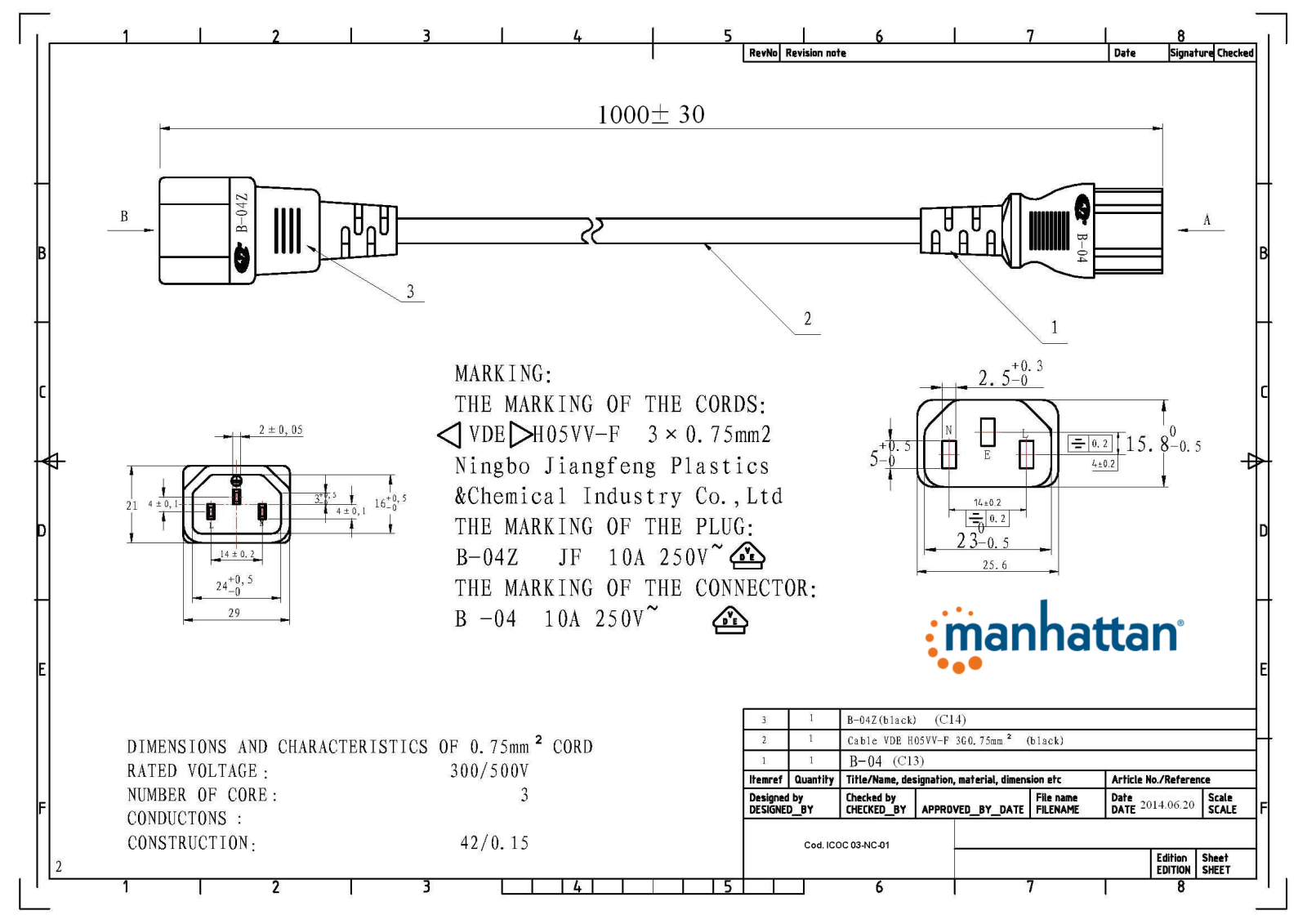 Manhattan ICOC 03-NC-01 Drawing - ManualMachine.com