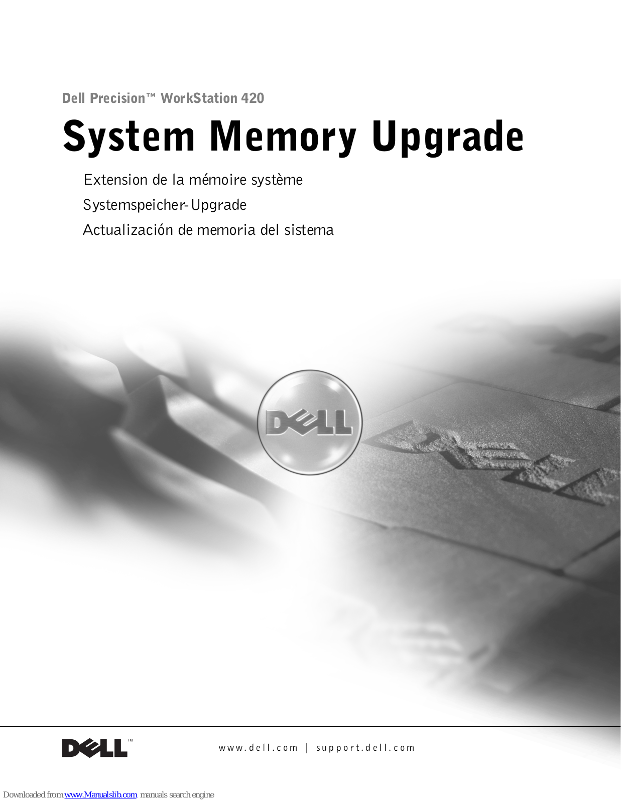 Dell Precision WorkStation 420 Upgrade Manual