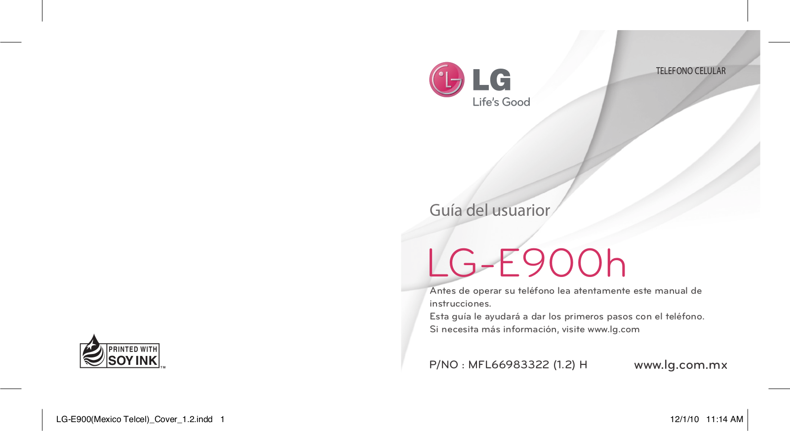 LG LGE900H User Manual