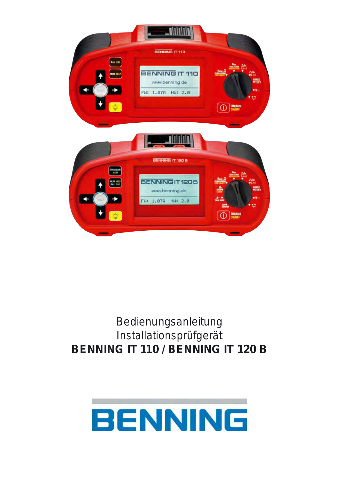 Benning IT 110, IT 120 B User guide