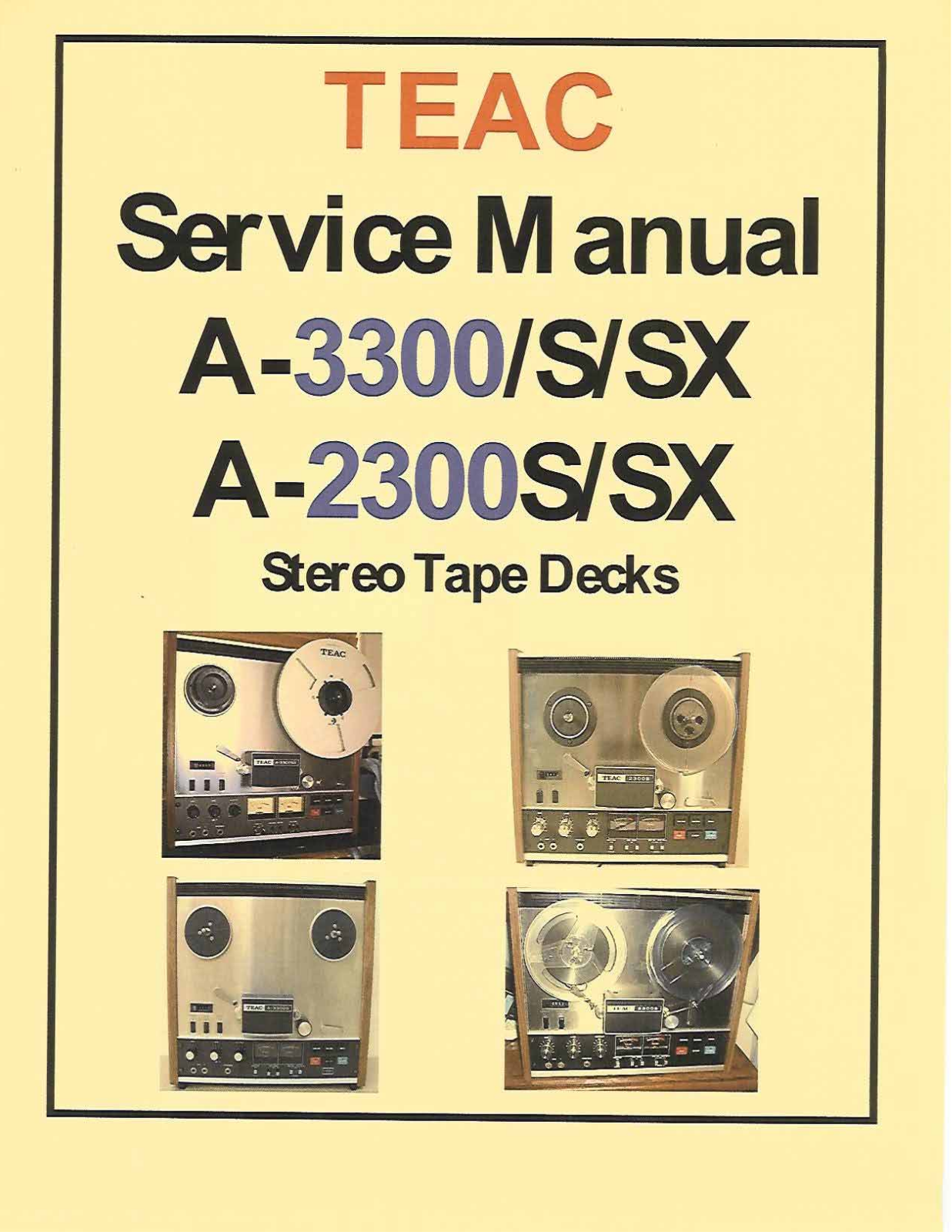 TEAC A-3300-SX Service manual