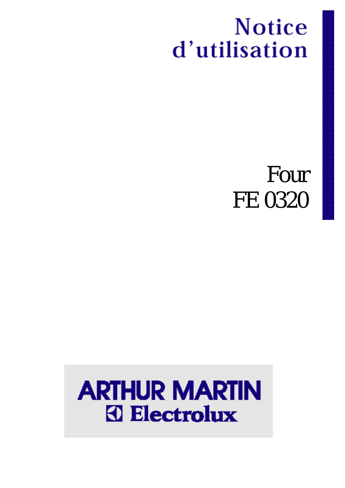 Arthur martin FE 0320 User Manual