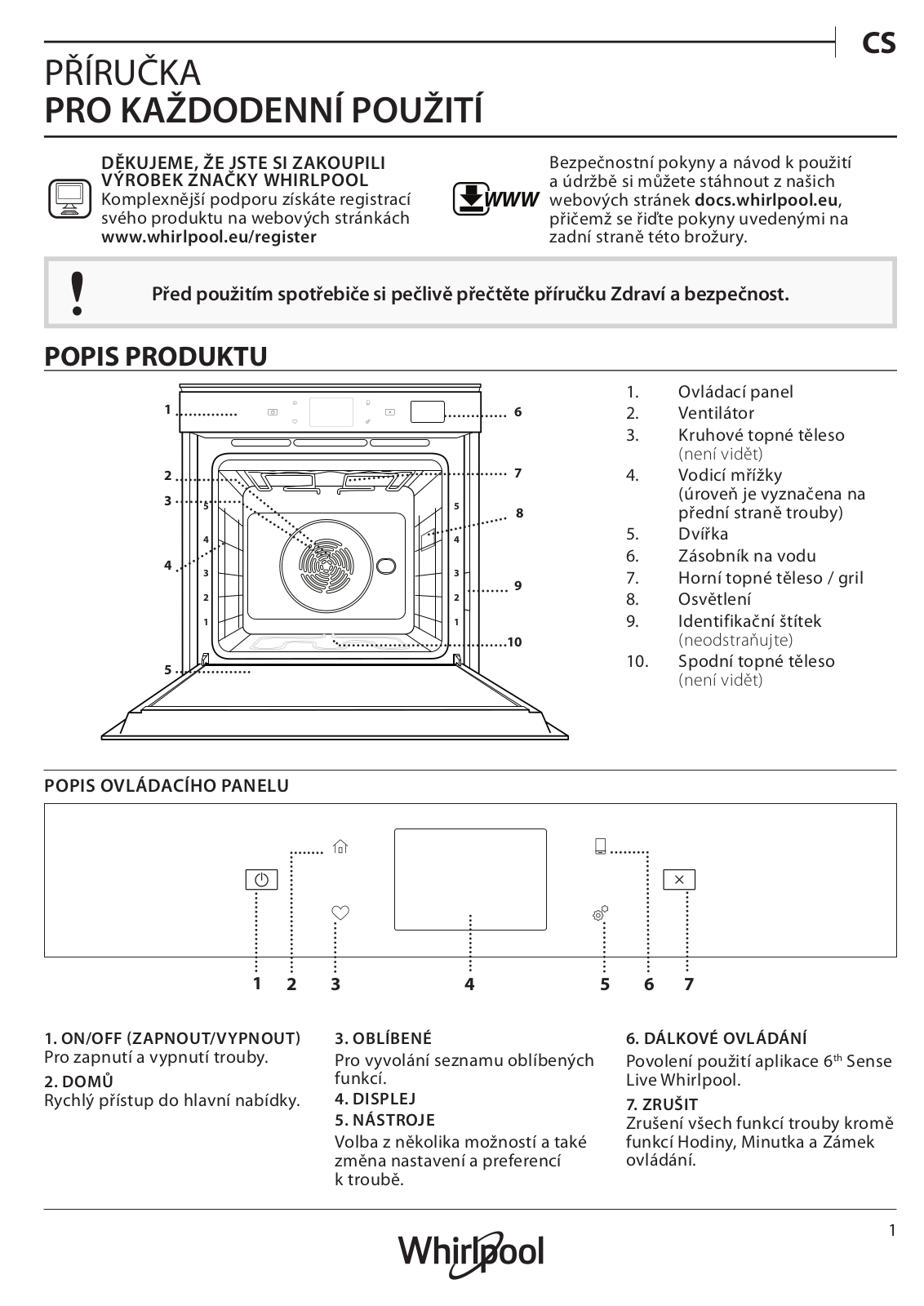 Whirlpool W Collection W9 OP2 4S2 H User Manual