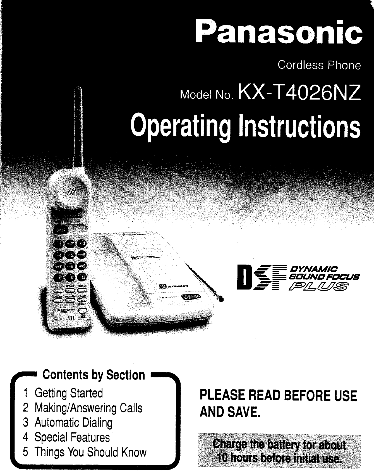 Panasonic KX-T4026NZ User Manual
