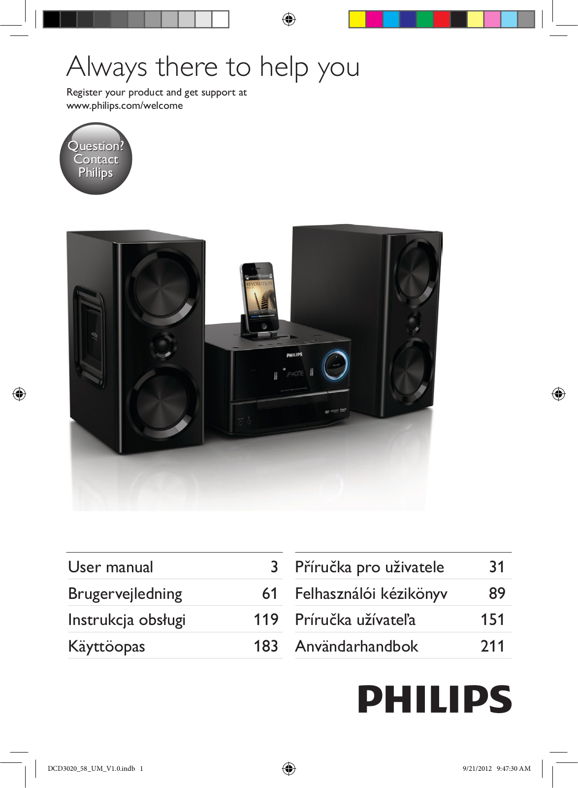 Philips DCD3020/58 User guide
