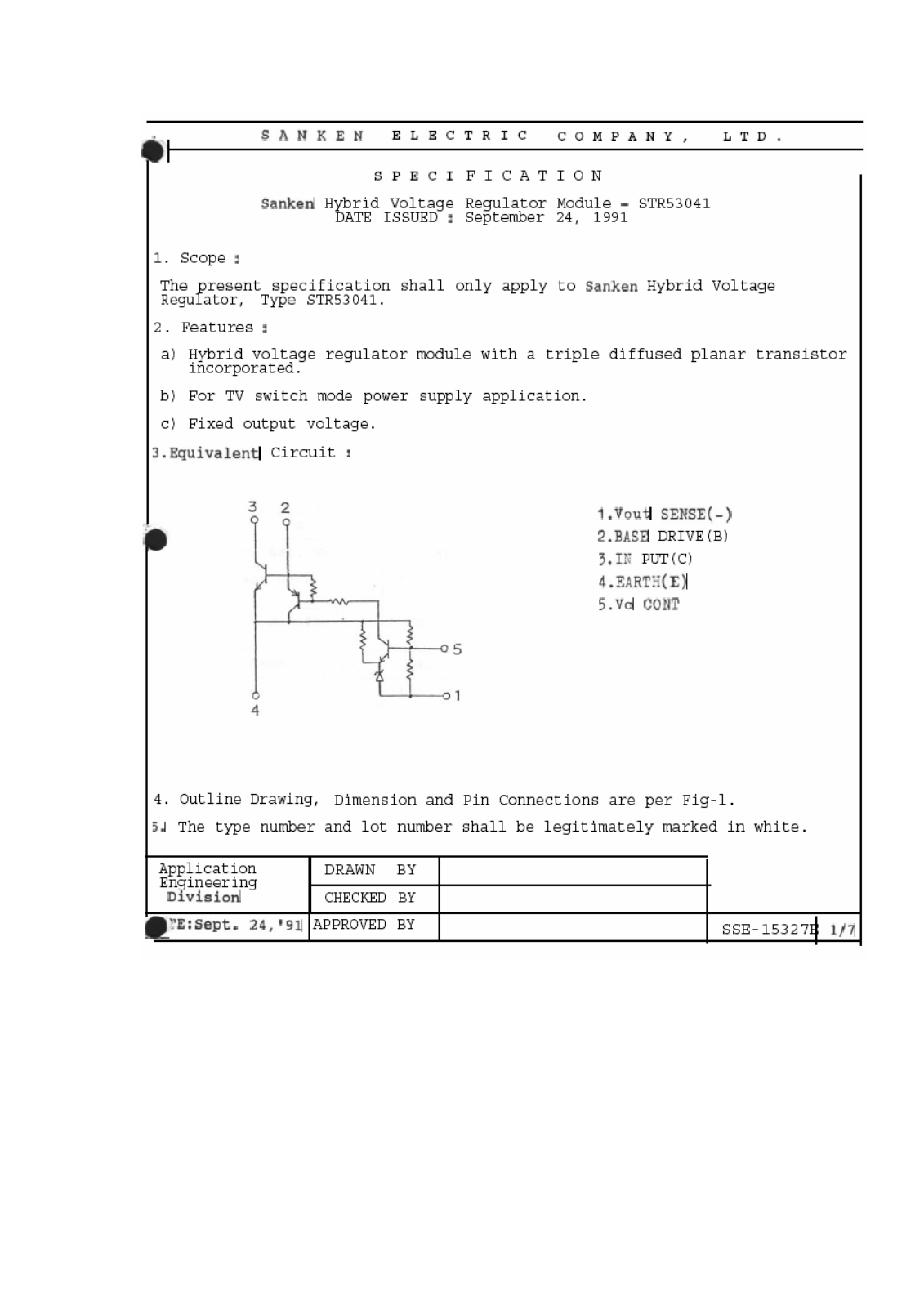 Datasheet STR53041 Specification - ManualMachine.com