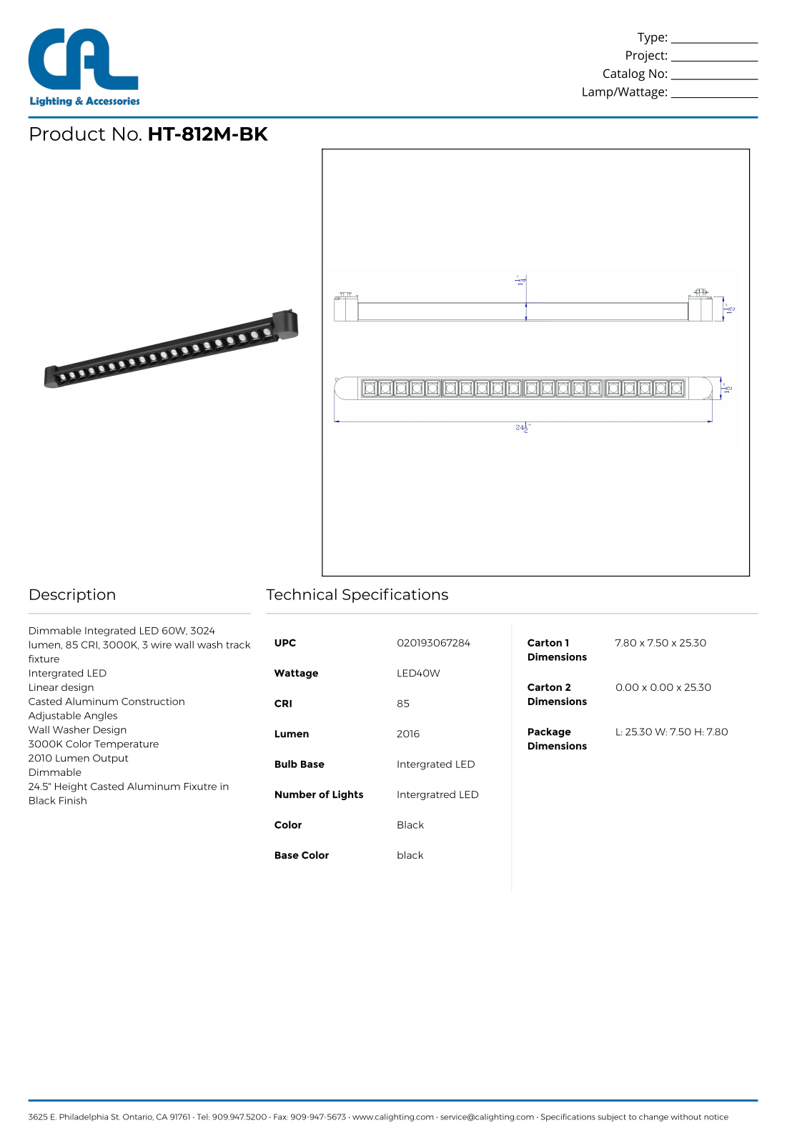 Cal Lighting CG10314 Specifications - ManualMachine.com