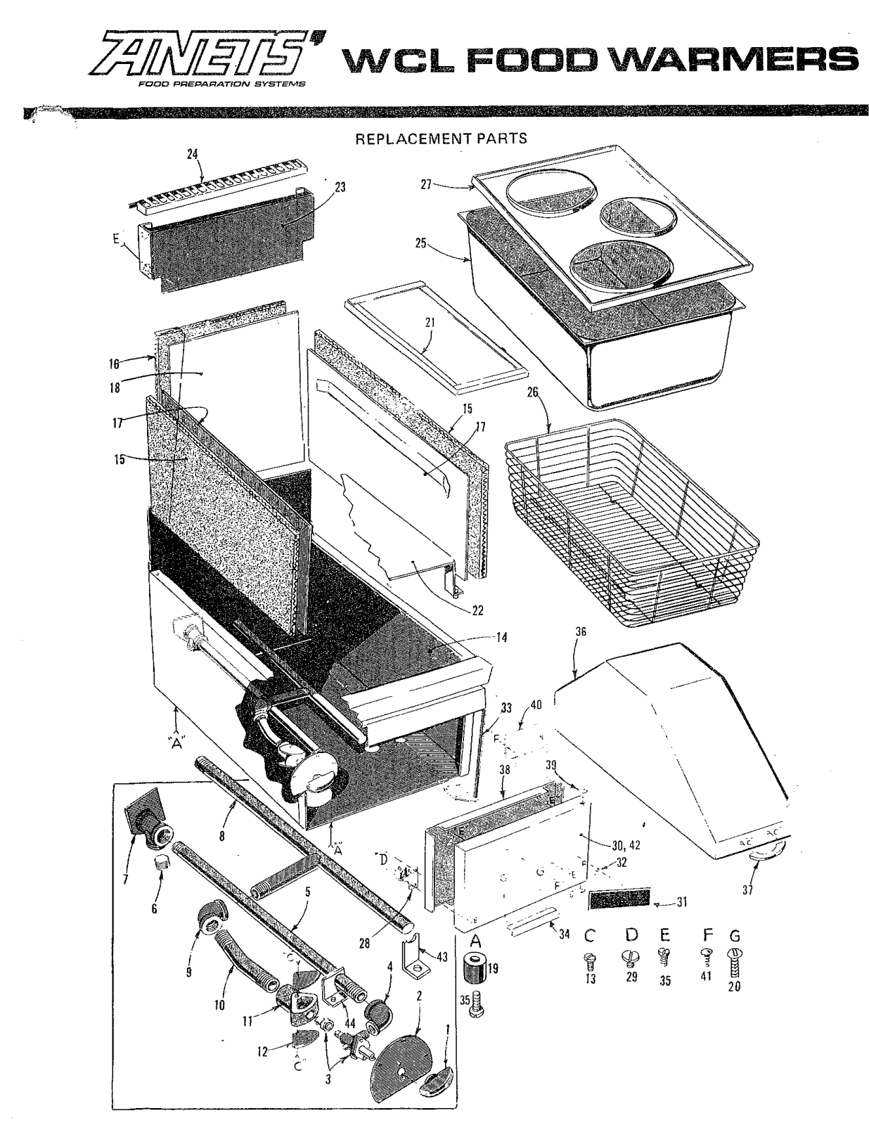 Anets WCL Parts List