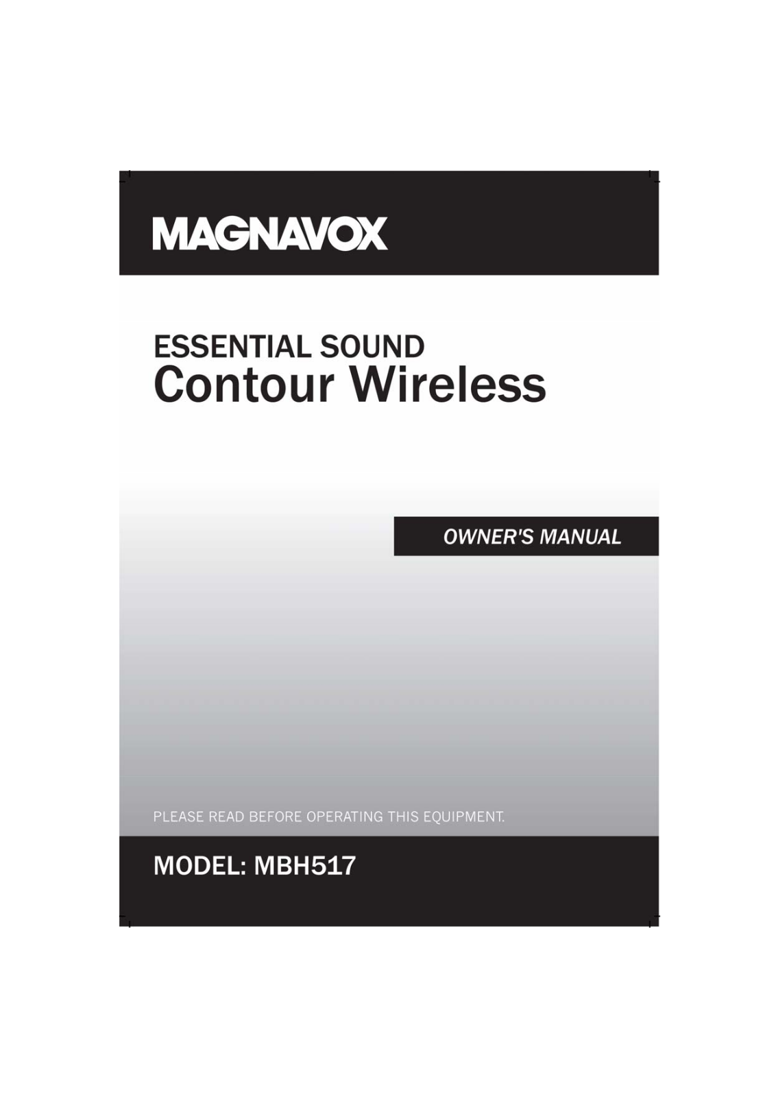 Magnavox MBH517 User Manual