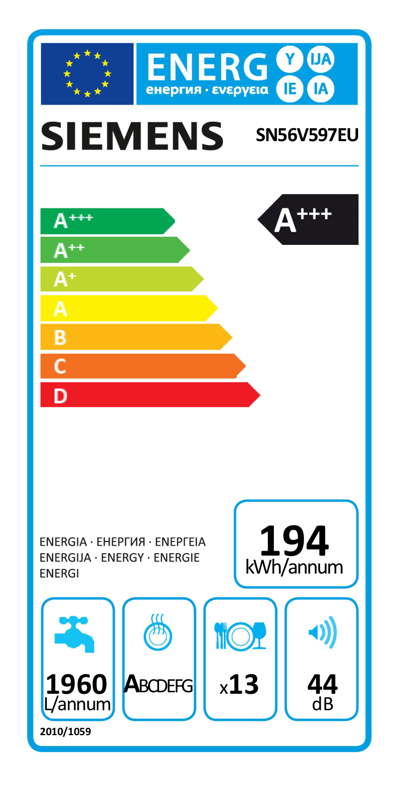 Siemens SN56V597EU User Manual