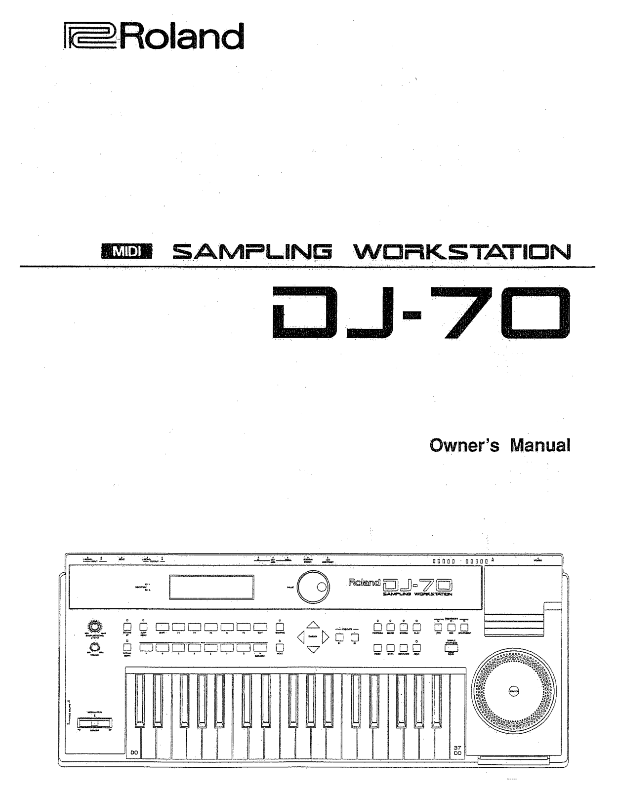 Roland DJ-70 User Manual