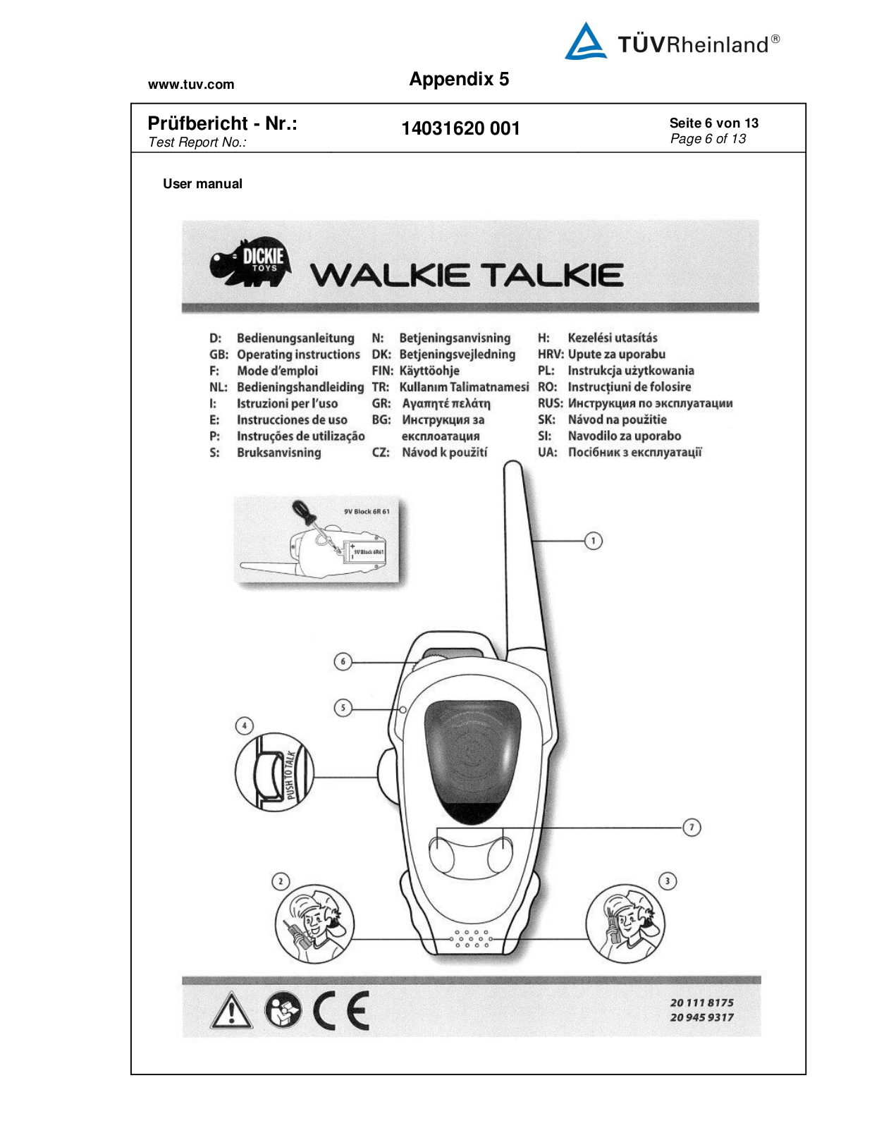 Dickie Toys 27073TX RX Users manual