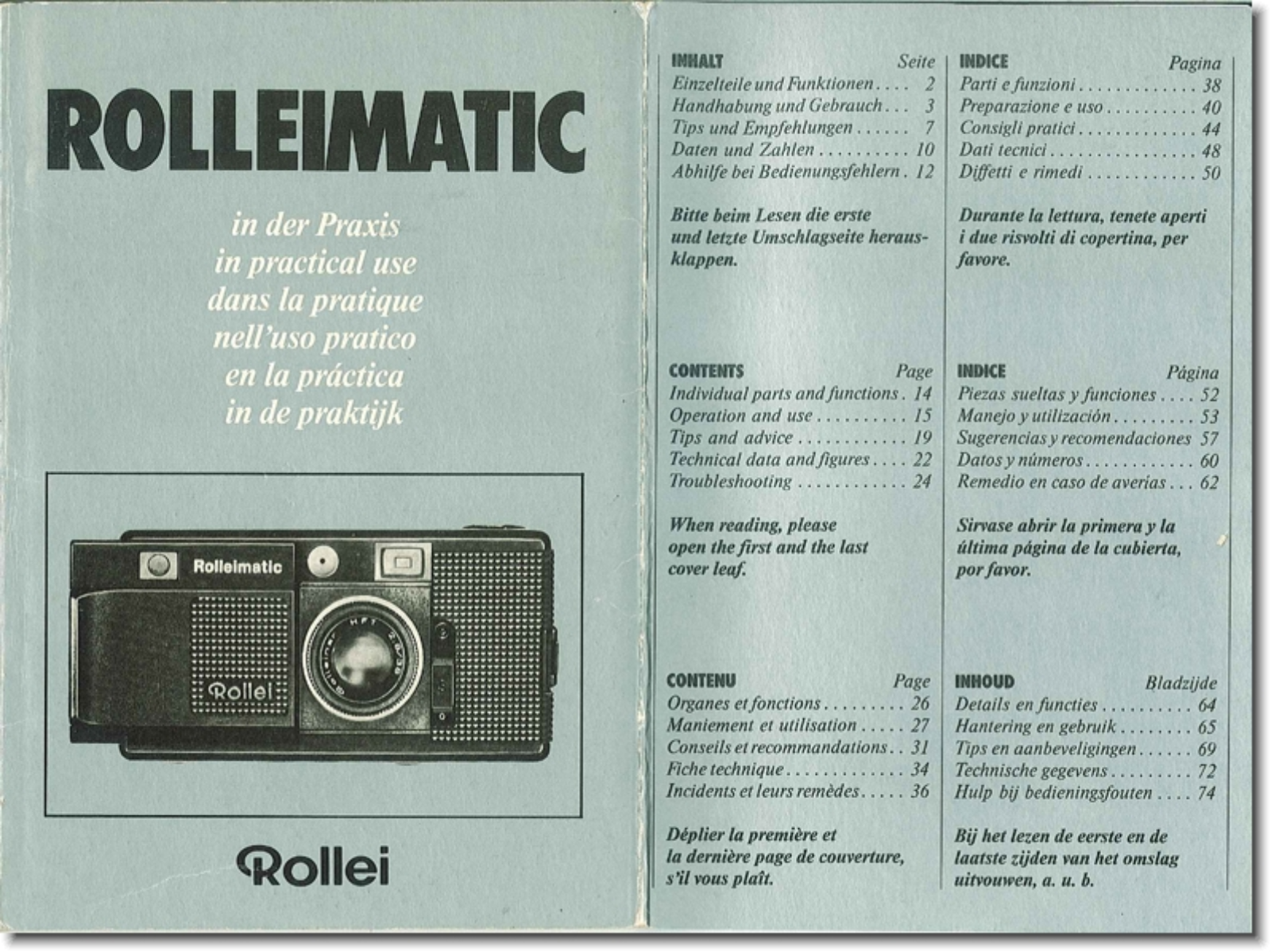 Rollei Rolleimatic User Manual