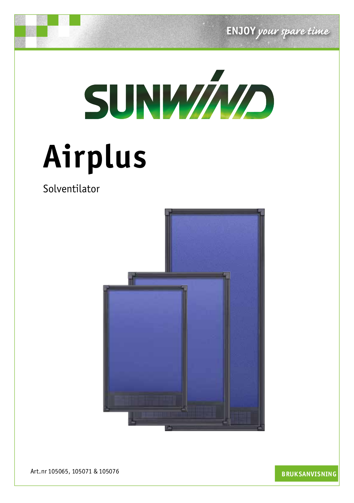 Sunwind AirPlus 100, AirPlus 40 User manual - ManualMachine.com