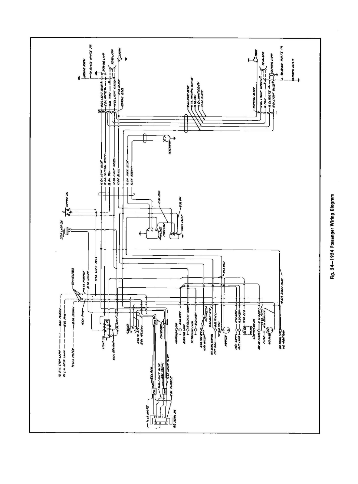 Chevrolet 1954 schematic