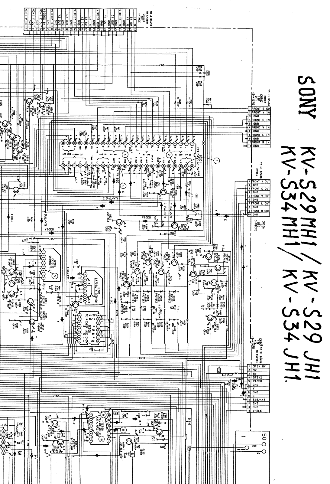 SONY KV-S34MH1, KV-S29JH1 Service Manual