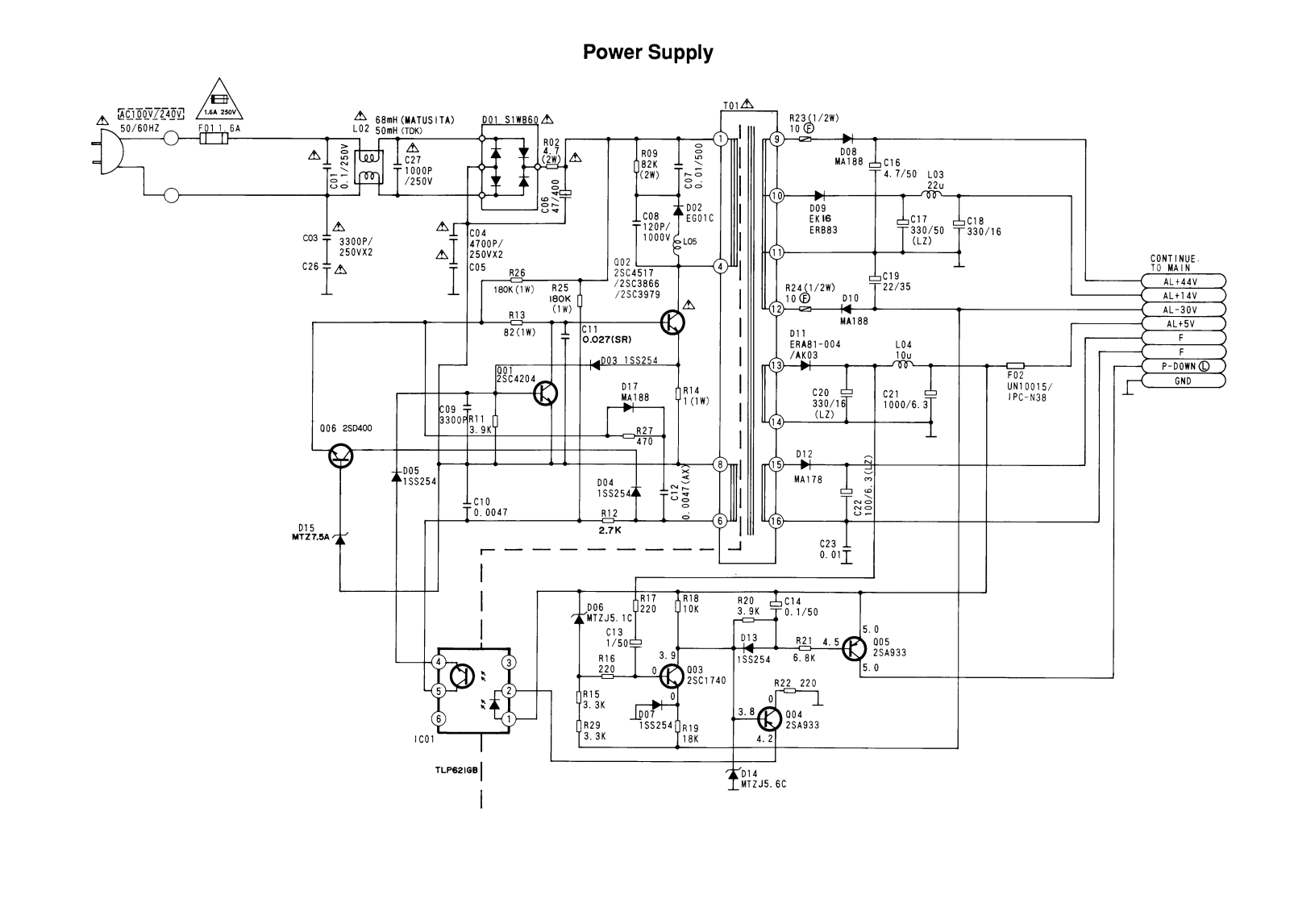 Funai V-3EEMK6 Schematics