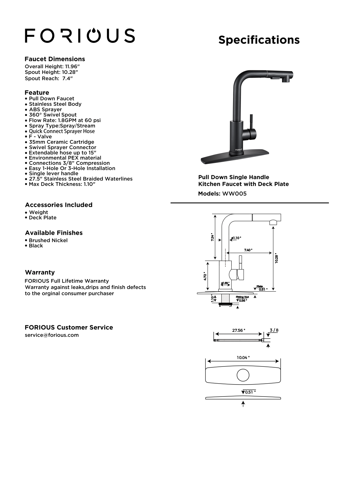FORIOUS JIAZ1013 Specifications - ManualMachine.com