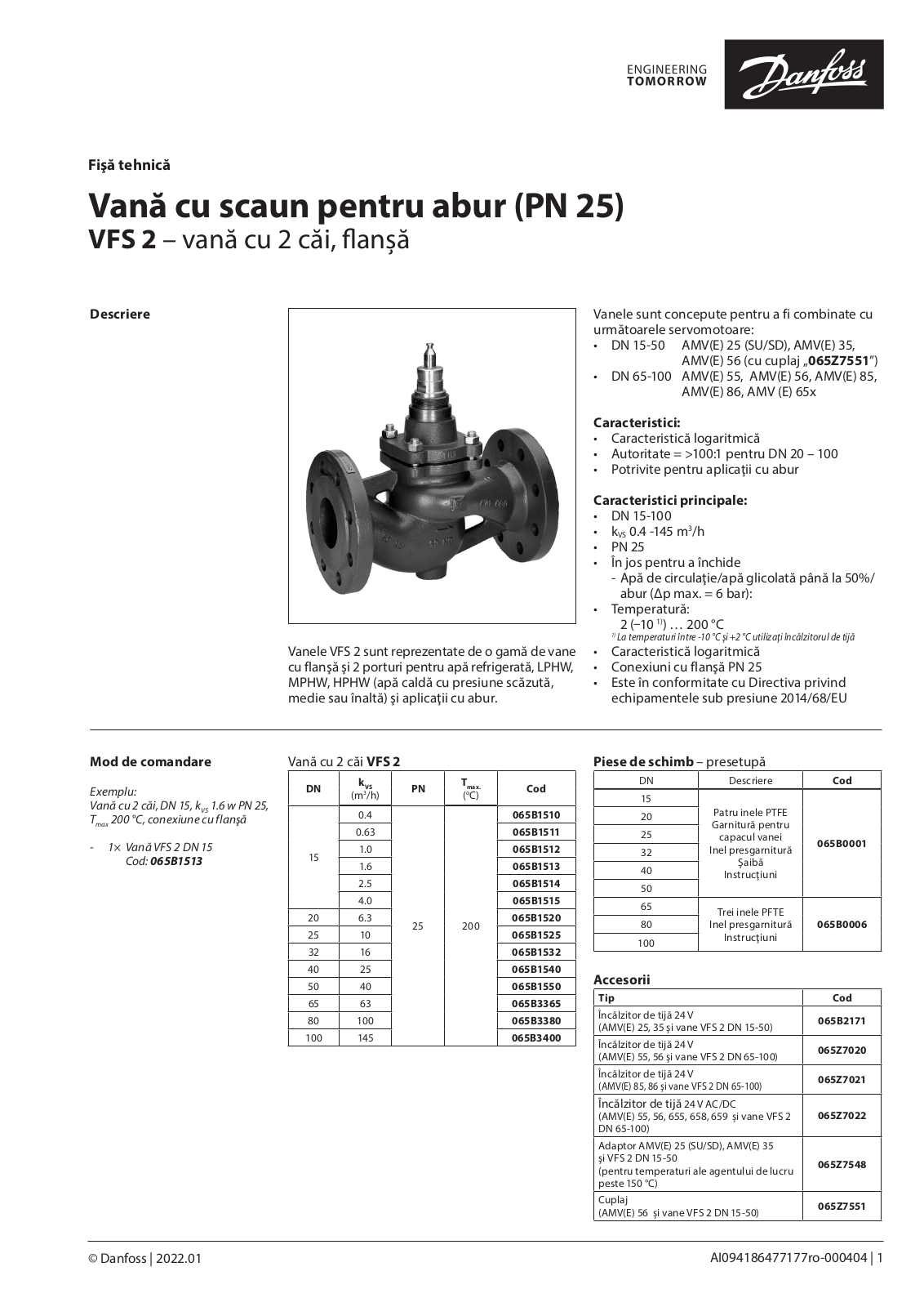 Danfoss VFS 2 Data sheet