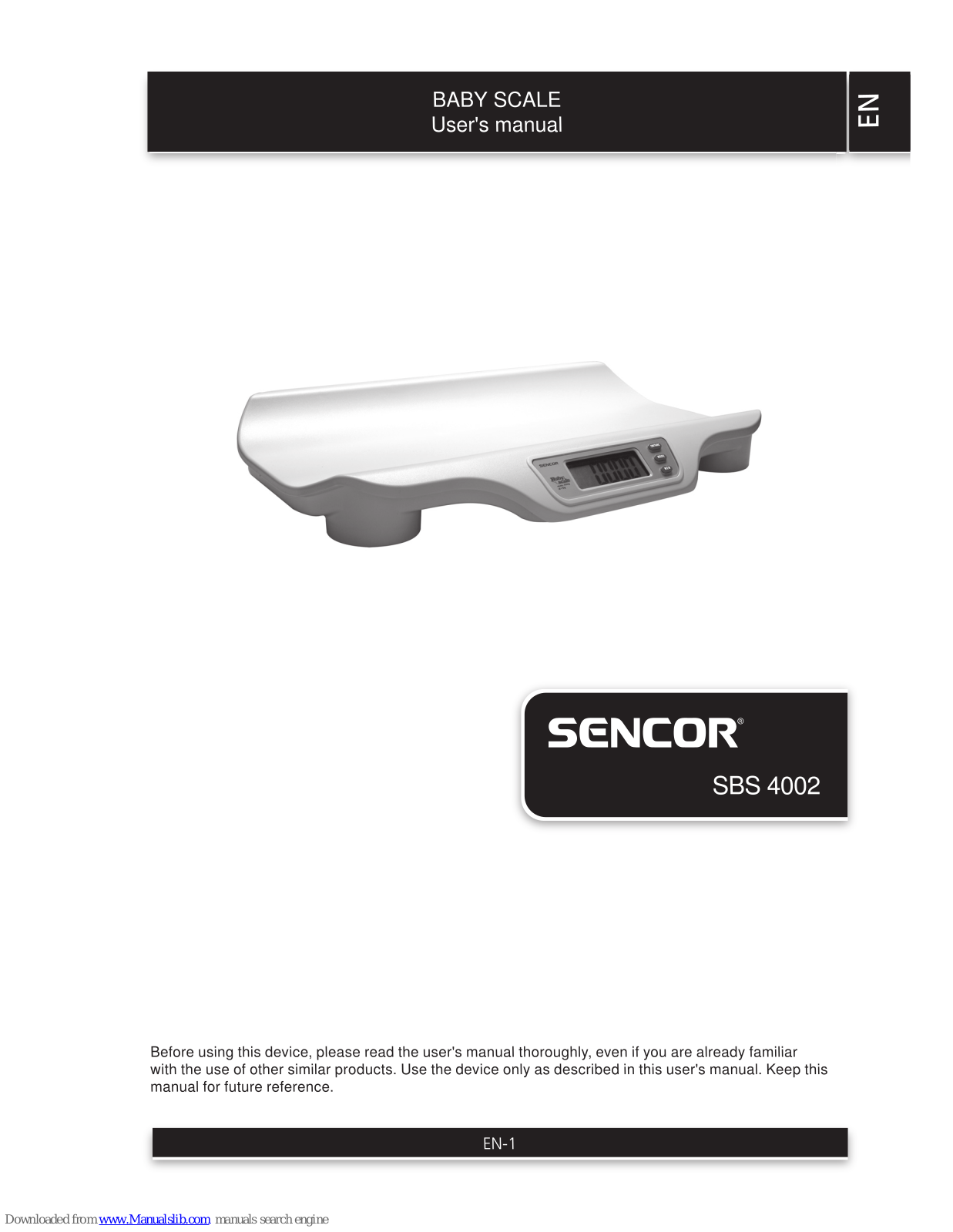 Sencor 4002 User Manual